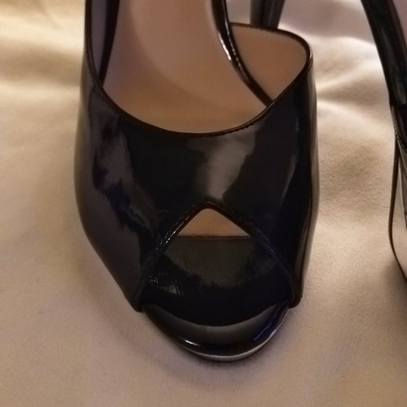 Guess Black Peep Toe Patent leather heels - Picture 4 of 8